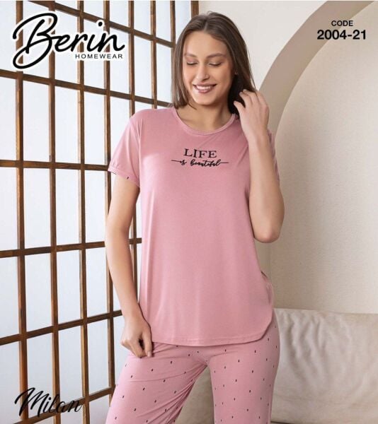 BERİN 2004-21 MİLAN KISA KOL PİJAMA TAKIM