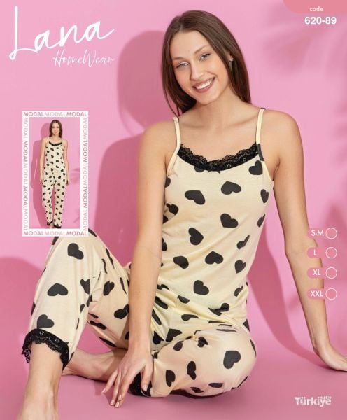 LANA 620-89 BAYAN MODAL DANT.İP ASKILI TAKIM