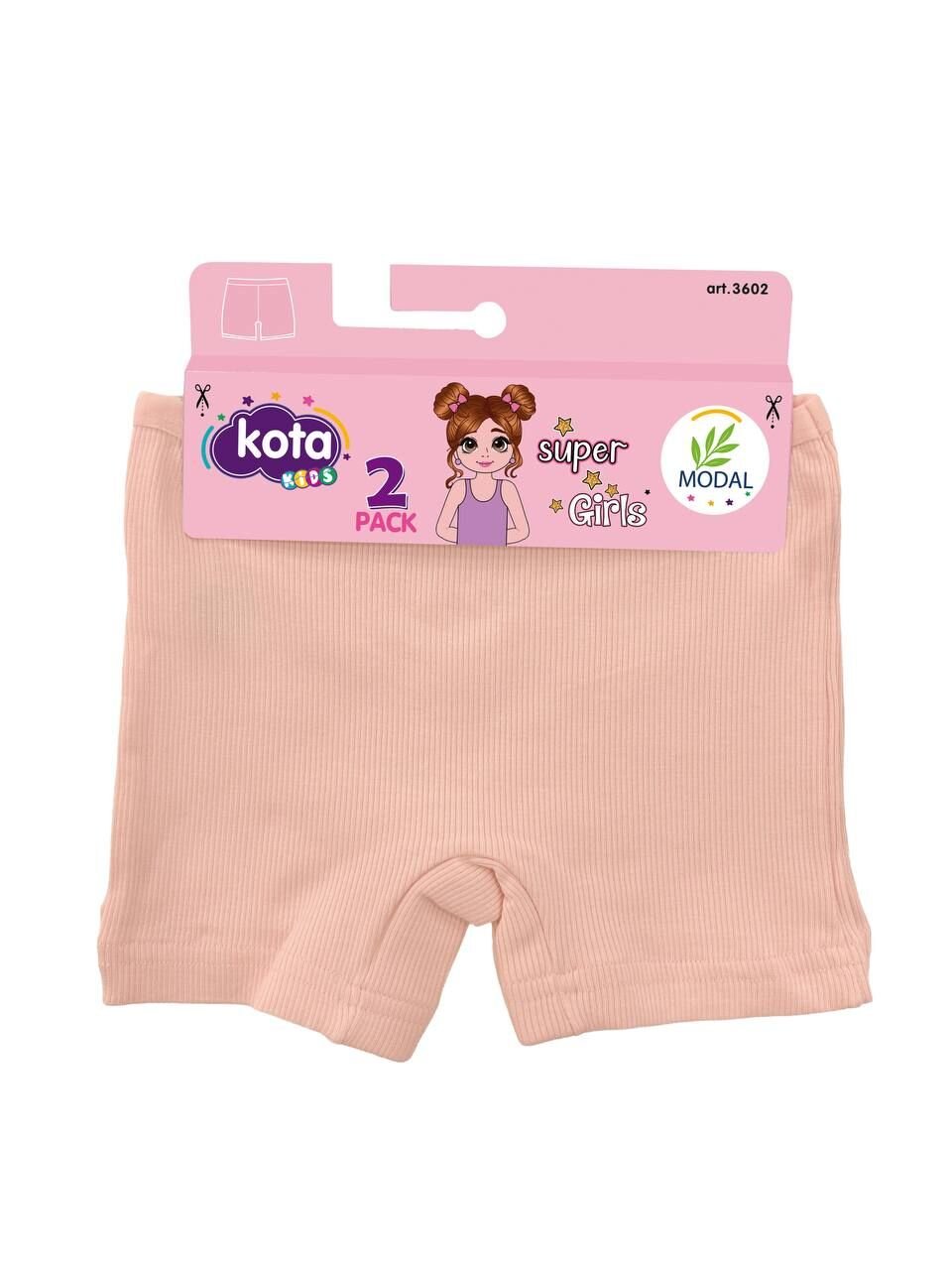 KOTA 3602 KIZ ÇOCUK MODAL KAŞKORSE 2Lİ ŞORT