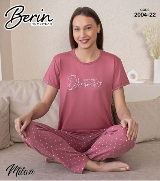 BERİN 2004-22 MİLAN KISA KOL PİJAMA TAKIM