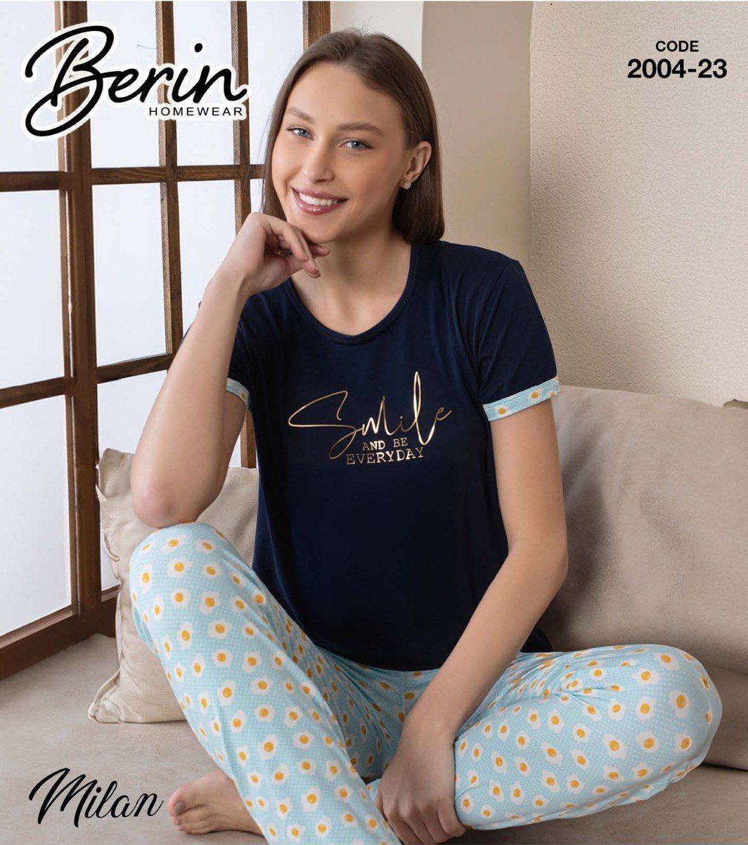 BERİN 2004-23 MİLAN KISA KOL PİJAMA TAKIM