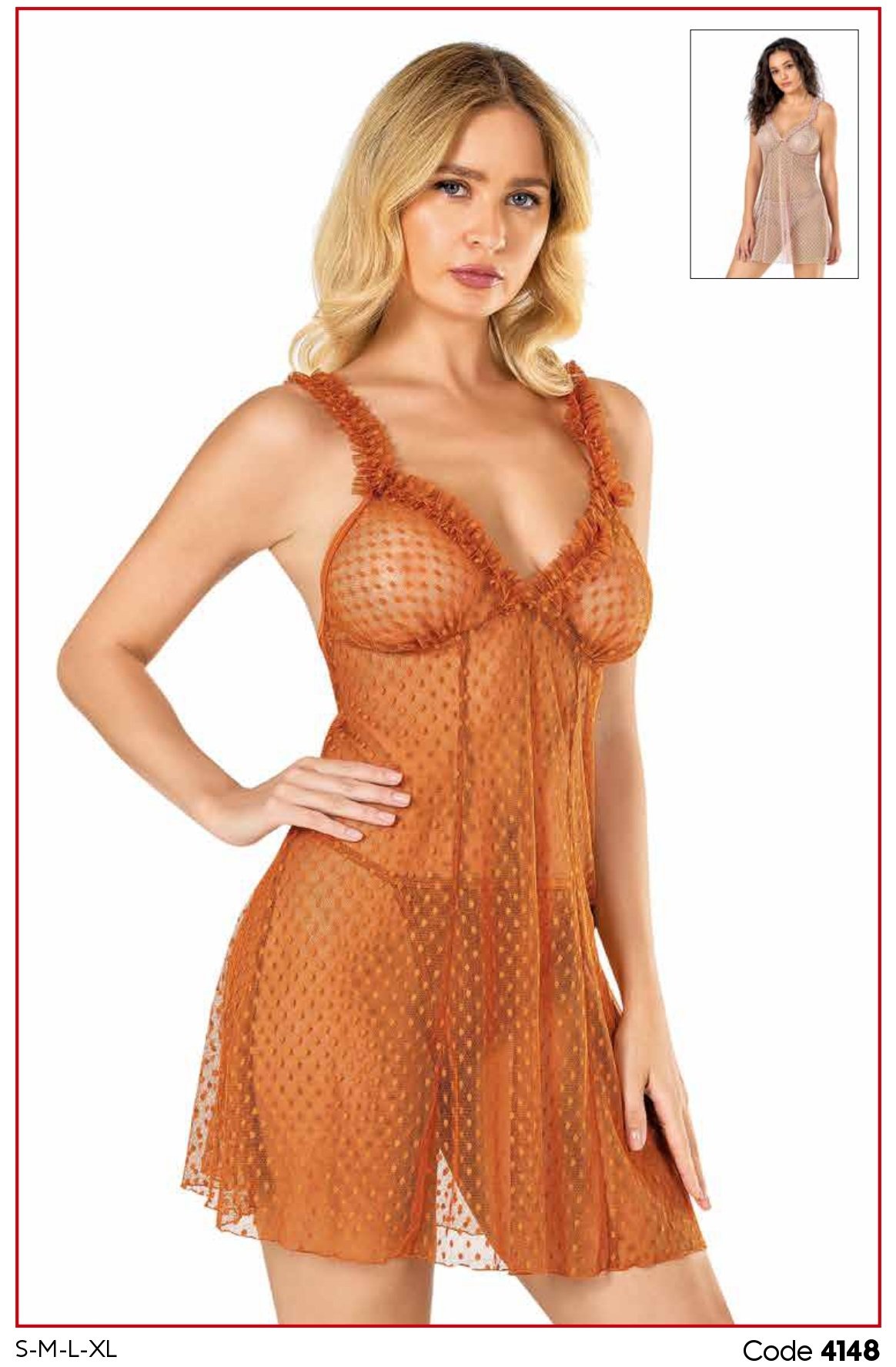 PRİMODA 4148 KISA TÜL GECELİK