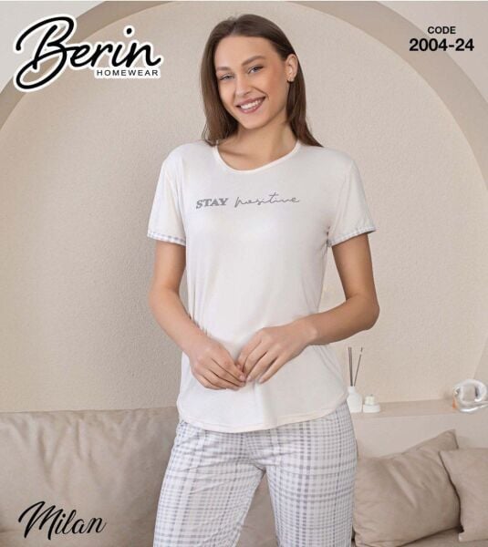 BERİN 2004-24 MİLAN KISA KOL PİJAMA TAKIM