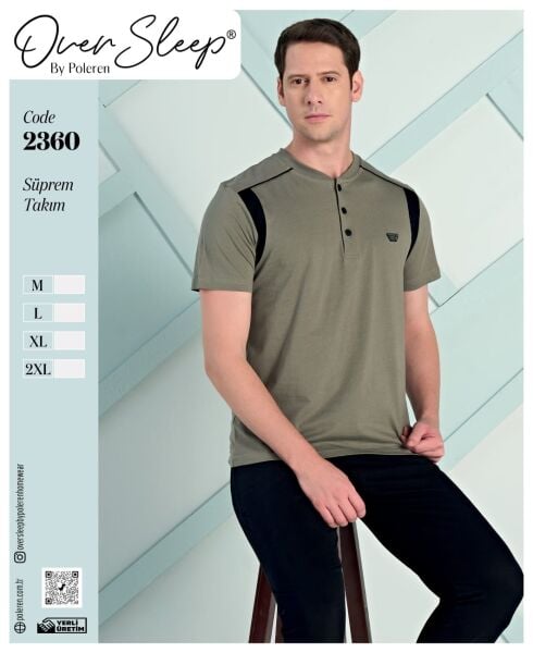 OVER SLEEP 2360 ERKEK SÜPREM K.KOL PİJAMA TK