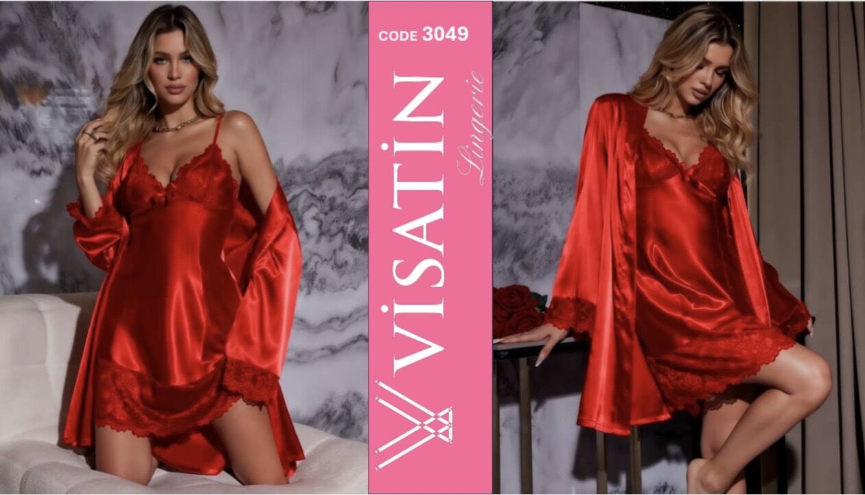 VİSATİN 3049 SATEN SABAHLIK