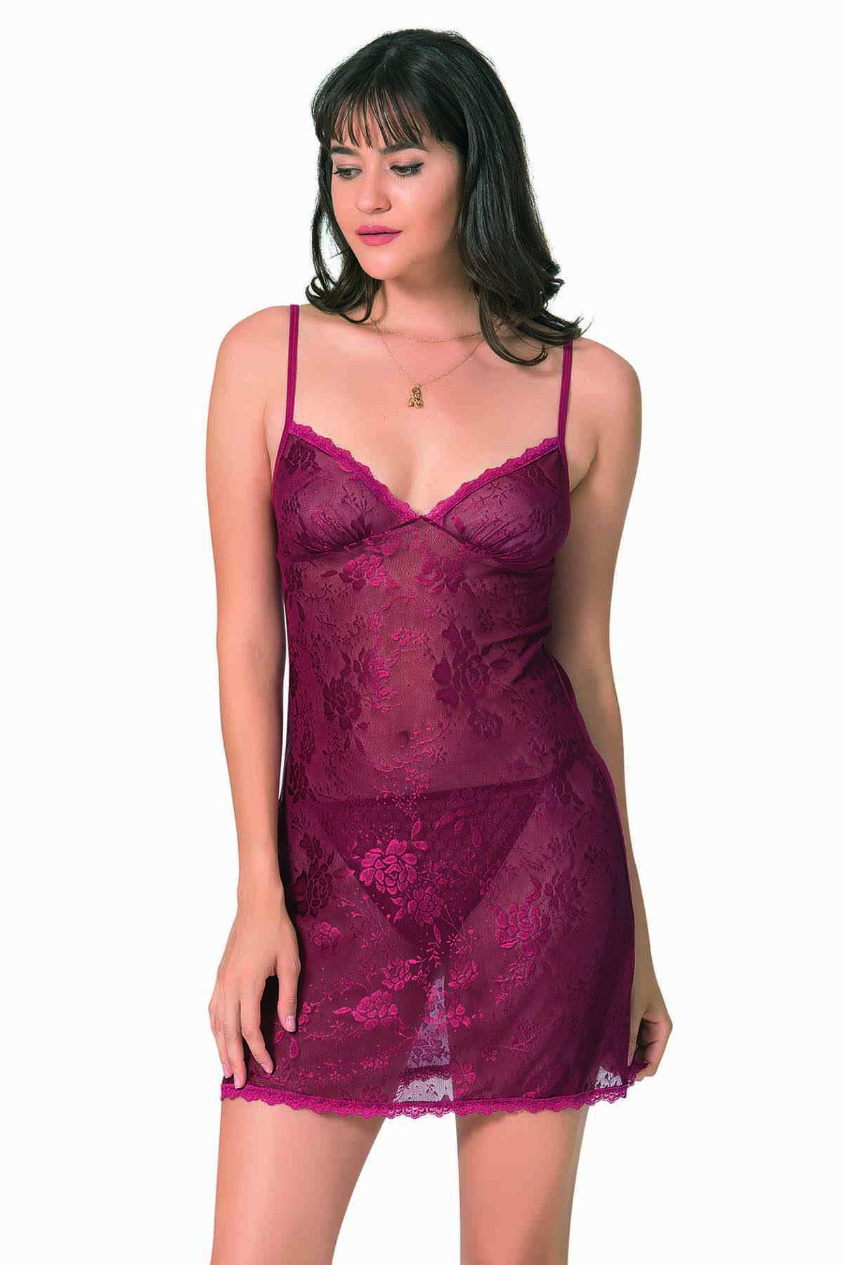 PRİMODA 8052 SATEN KISA GECELİK