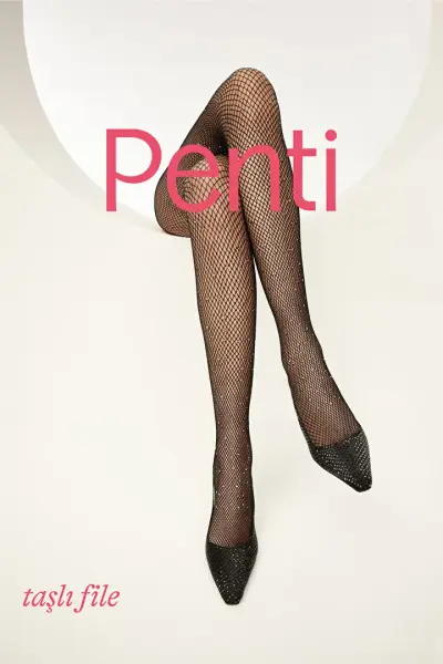 PENTİ TAŞLI FİLE KÜLOTLU ÇORAP 6 LI