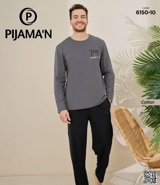 PİJAMAN 6150-10 ERKEK PENYE PİJAMA TAKIM