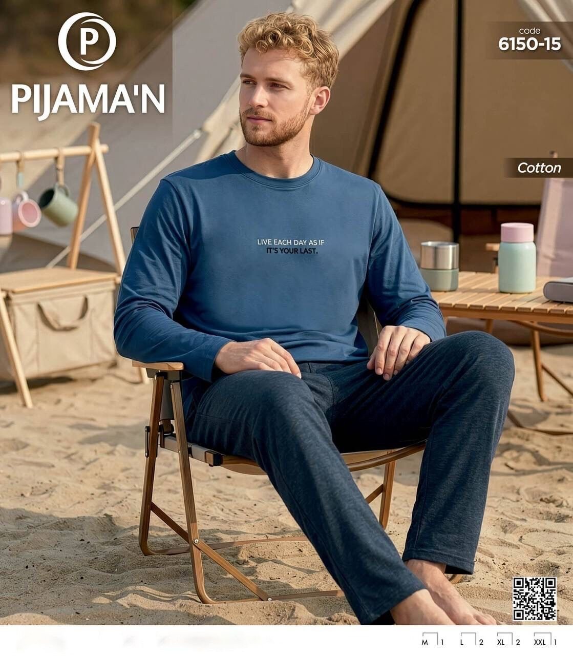 PİJAMAN 6150-15 ERKEK PENYE PİJAMA TAKIM