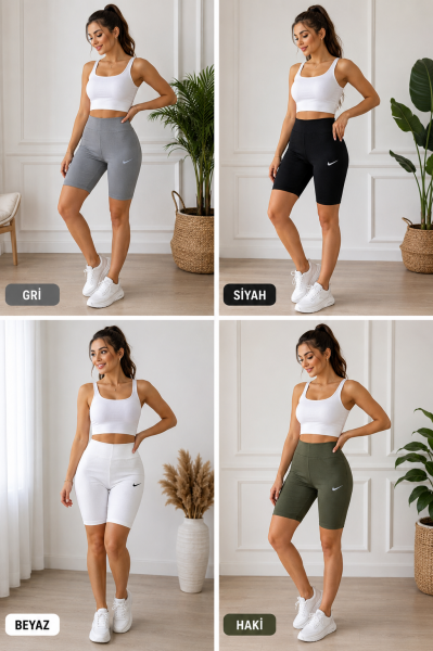 GOLF 0859 BAYAN FİTİLLİ BİSİKLETÇİ ŞORT TAYT