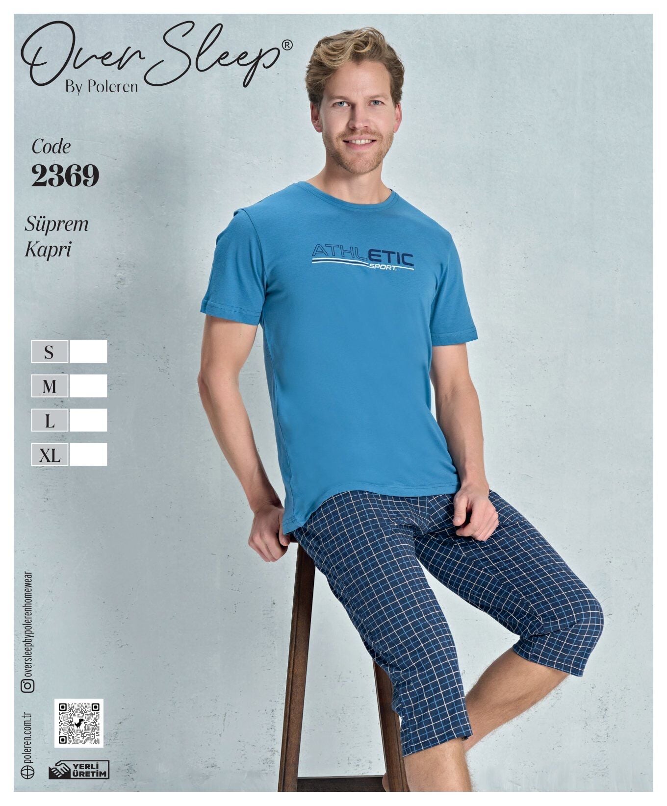 OVER SLEEP 2369 ERKEK SÜPREM KAPRİ TAKIM
