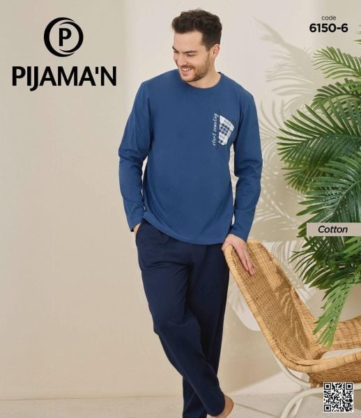 PİJAMAN 6150-6 ERKEK PENYE PİJAMA TAKIM