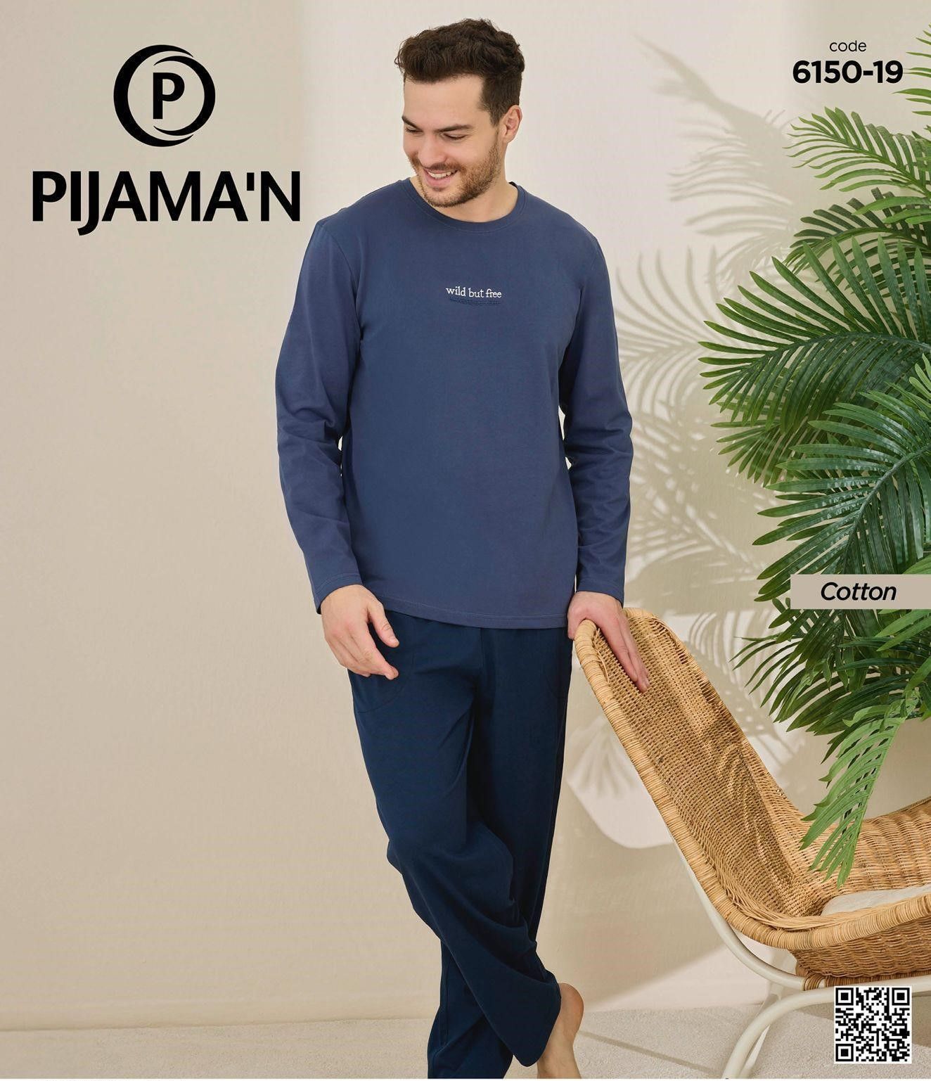 PİJAMAN 6150-19 ERKEK PENYE PİJAMA TAKIM