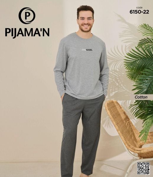 PİJAMAN 6150-22 ERKEK PENYE PİJAMA TAKIM