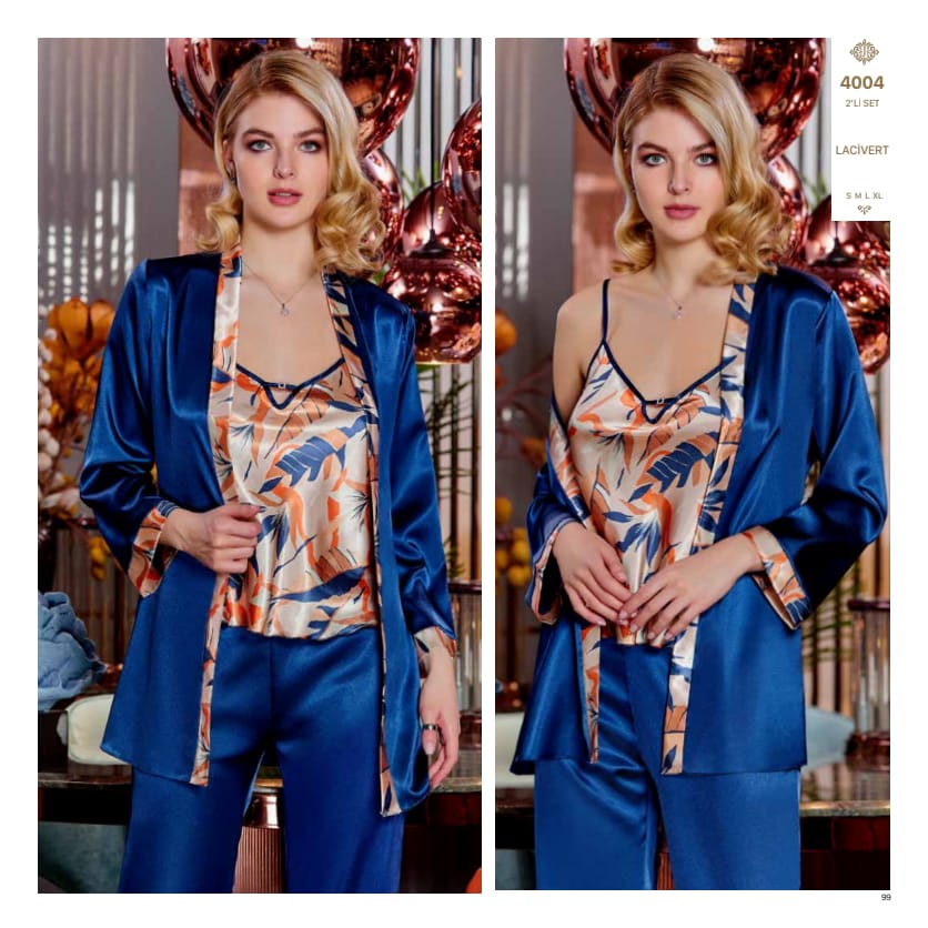 JEREMİ 4004 SATEN 3 LÜ PİJAMA TAKIM