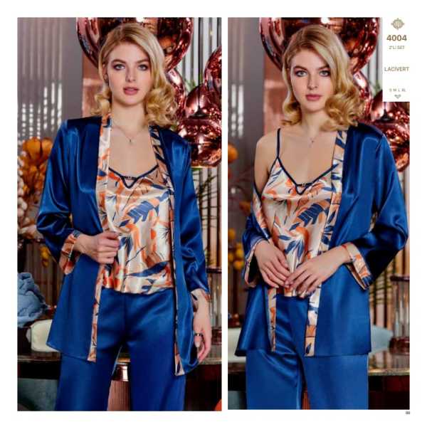 JEREMİ 4004 SATEN 3 LÜ PİJAMA TAKIM