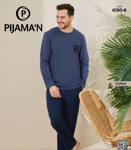 PİJAMAN 6150-8 ERKEK PENYE PİJAMA TAKIM