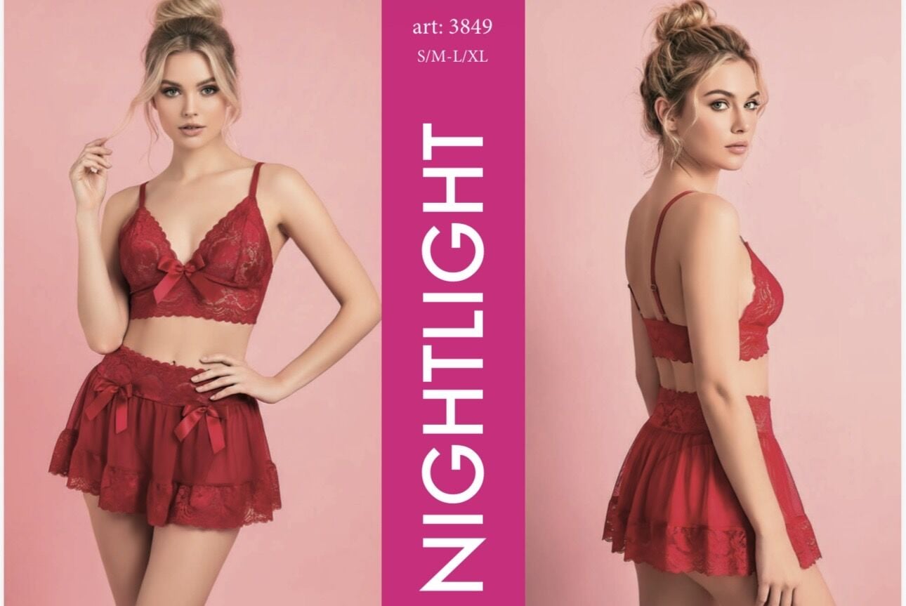 NIGHTLIGHT 3849 FANTAZİ TAKIM KIRMIZI