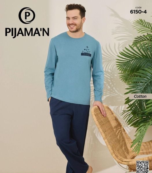 PİJAMAN 6150-4 ERKEK PENYE PİJAMA TAKIM