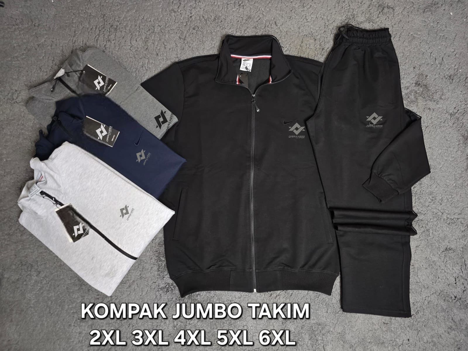 DRAKESS 11255 ERKEK KOMPAK 2İP BATTAL EŞOFMAN TK