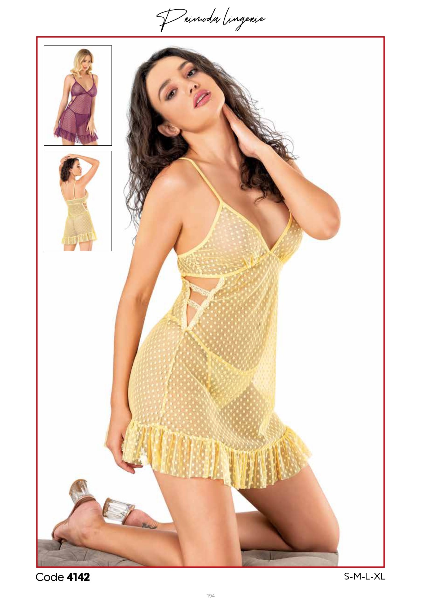 PRİMODA 4142 KISA TÜL GECELİK