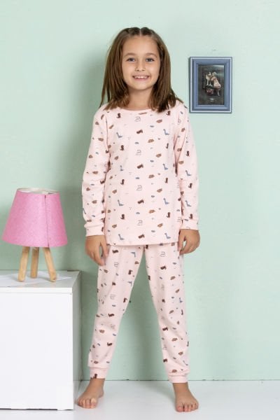 ELMAS 4064 KIZ ÇOCUK 5-9 YAŞ PİJAMA TAKIM