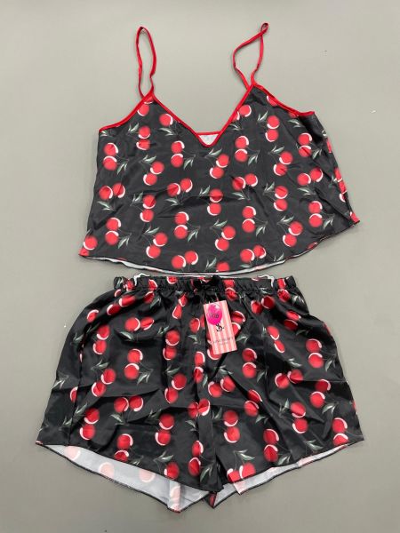 LOVE SECRET İP ASKILI ŞORTLU SATEN TAKIM