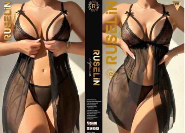 RUSELİN 2195 FANTAZİ KOSTÜM SİYAH