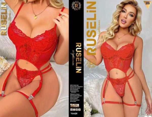 RUSELİN 2026 FANTAZİ KOSTÜM KIRMIZI