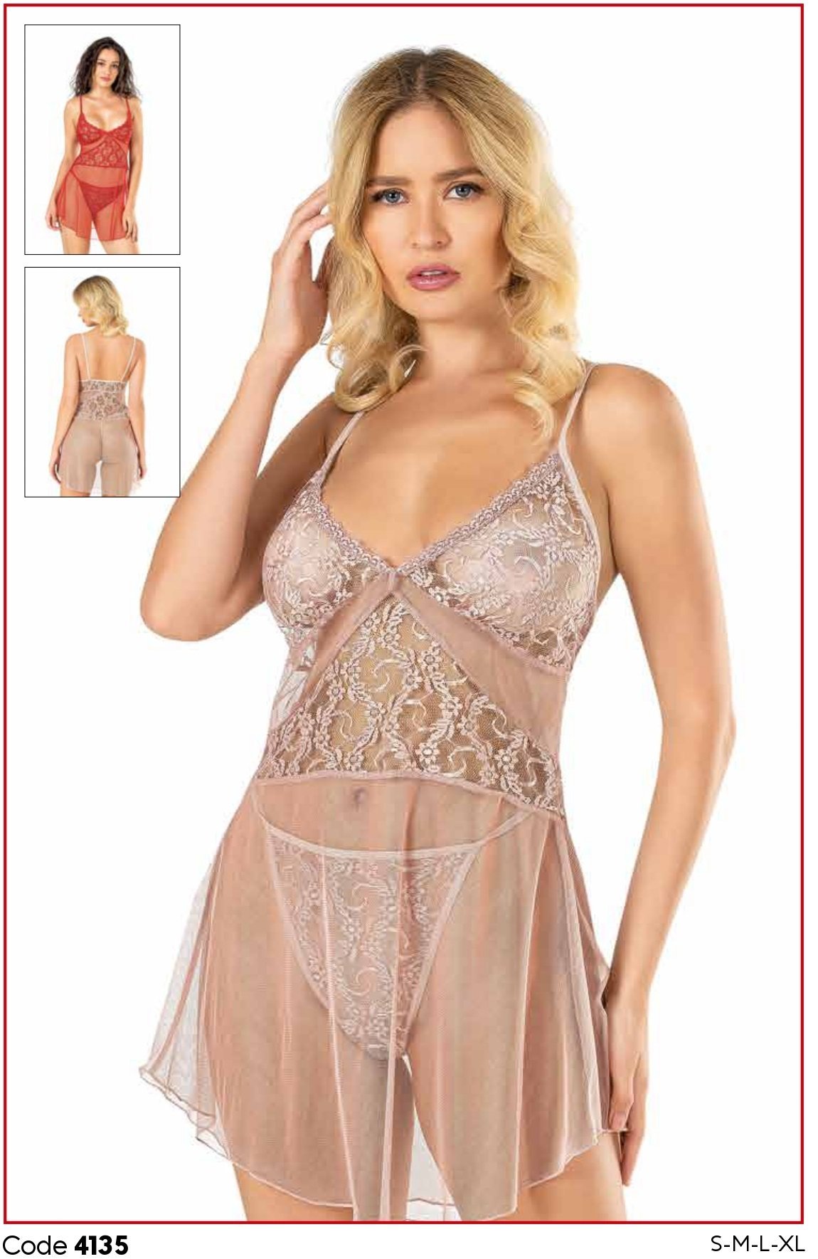 PRİMODA 4135 KISA TÜL GECELİK