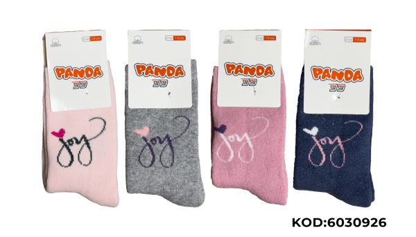 PANDA P02 KIZ ÇOCUK HAVLU ÇORAP