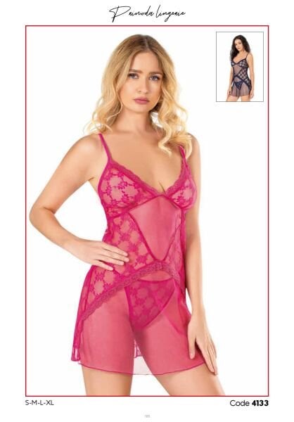 PRİMODA 4133 KISA TÜL GECELİK