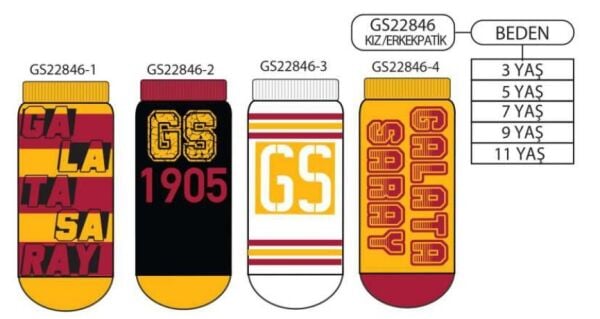 GALATASARAY GS22846 ERKEK ÇOCUK PATİK ÇORAP