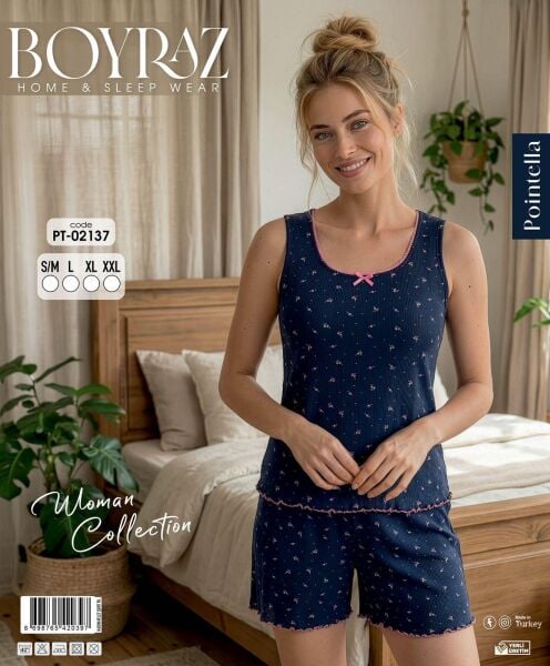 BOYRAZ 02137 POİNTELLA ATLET ŞORTLU PİJAMA TAKIM