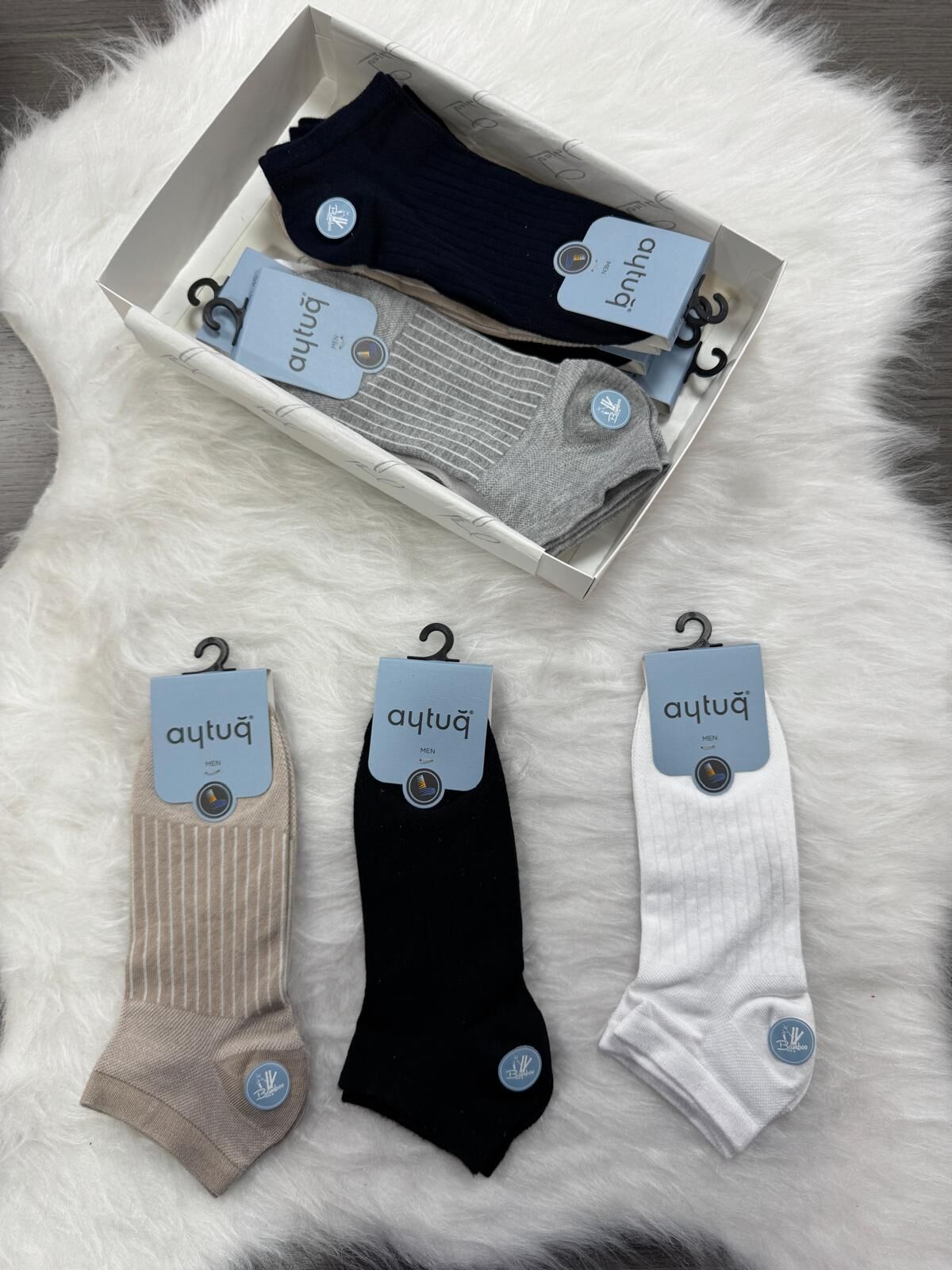 AYTUĞ 14276 ERKEK BAMBU PATİK DESEN 14