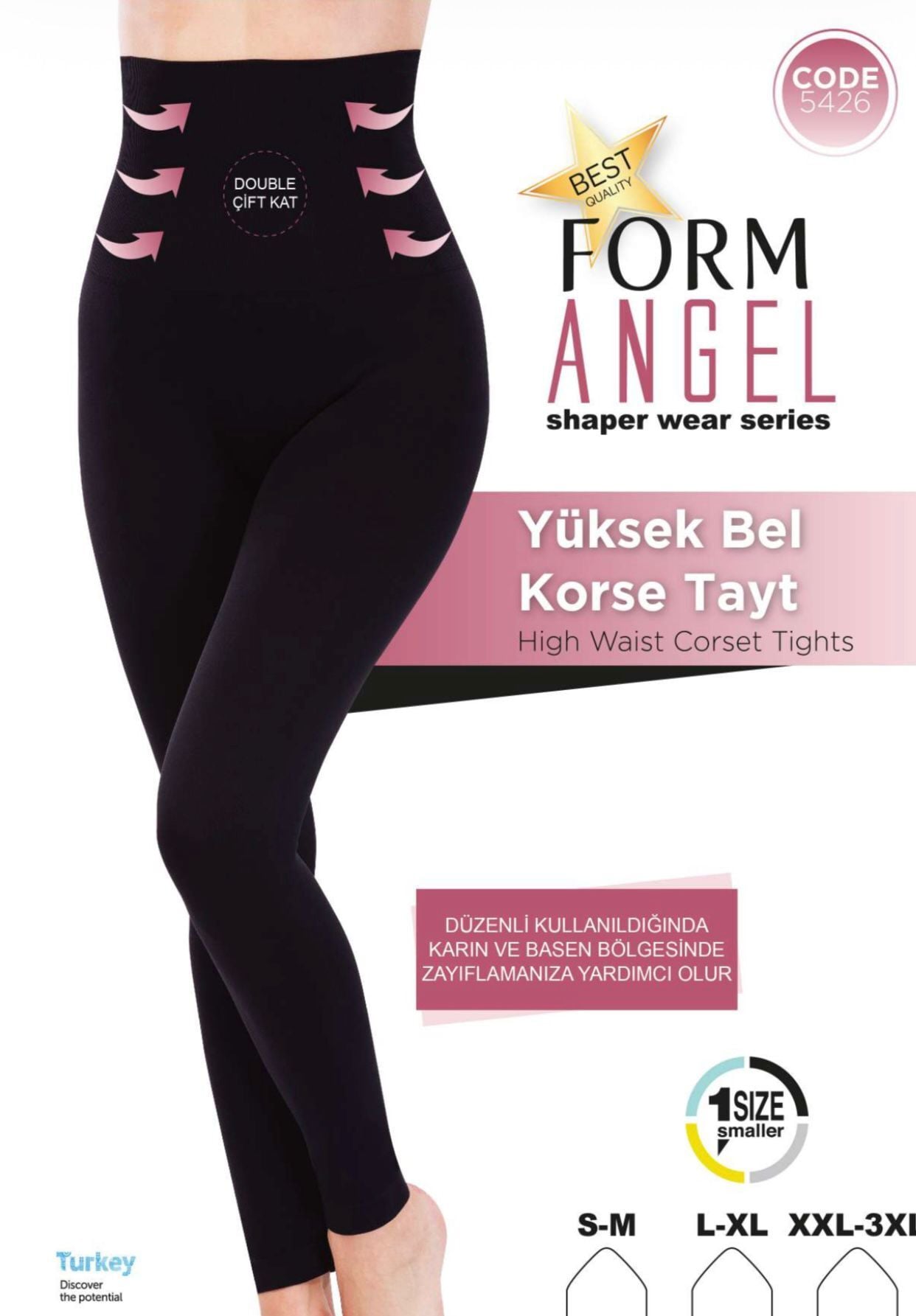 FORM ANGEL 5426 YÜKSEK BEL KORSE TAYT