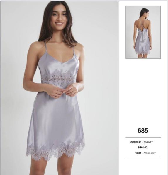 PİERRE CARDİN 685 SATEN GECELİK