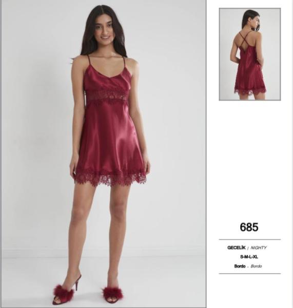PİERRE CARDİN 685 SATEN GECELİK