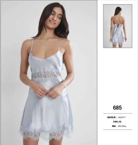PİERRE CARDİN 685 SATEN GECELİK