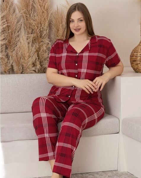 CHARME M600-461 MİLAN GÖMLEK K.KOL PİJAMA TAKIM
