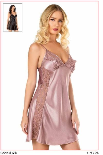 PRİMODA 8128 SATEN KISA GECELİK
