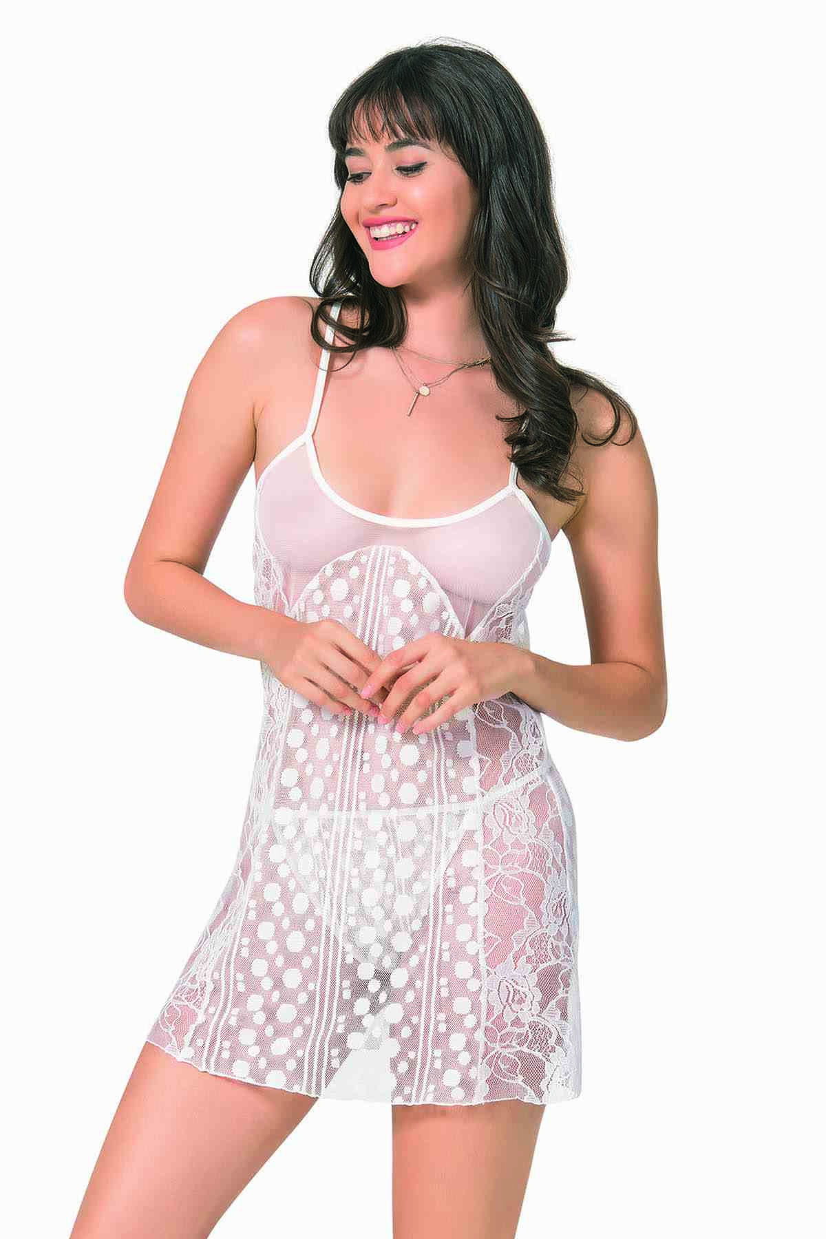 PRİMODA 4103 KISA TÜL GECELİK