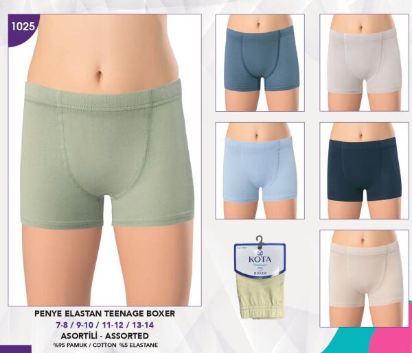 KOTA 1025 ERKEK ÇOCUK DÜZ BOXER