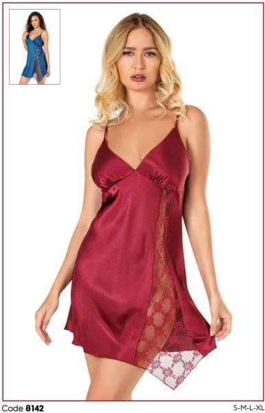 PRİMODA 8142 SATEN KISA GECELİK