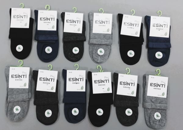 ESİNTİ 3087 ERKEK PLUS BAMBU ARA KONÇ ÇORAP