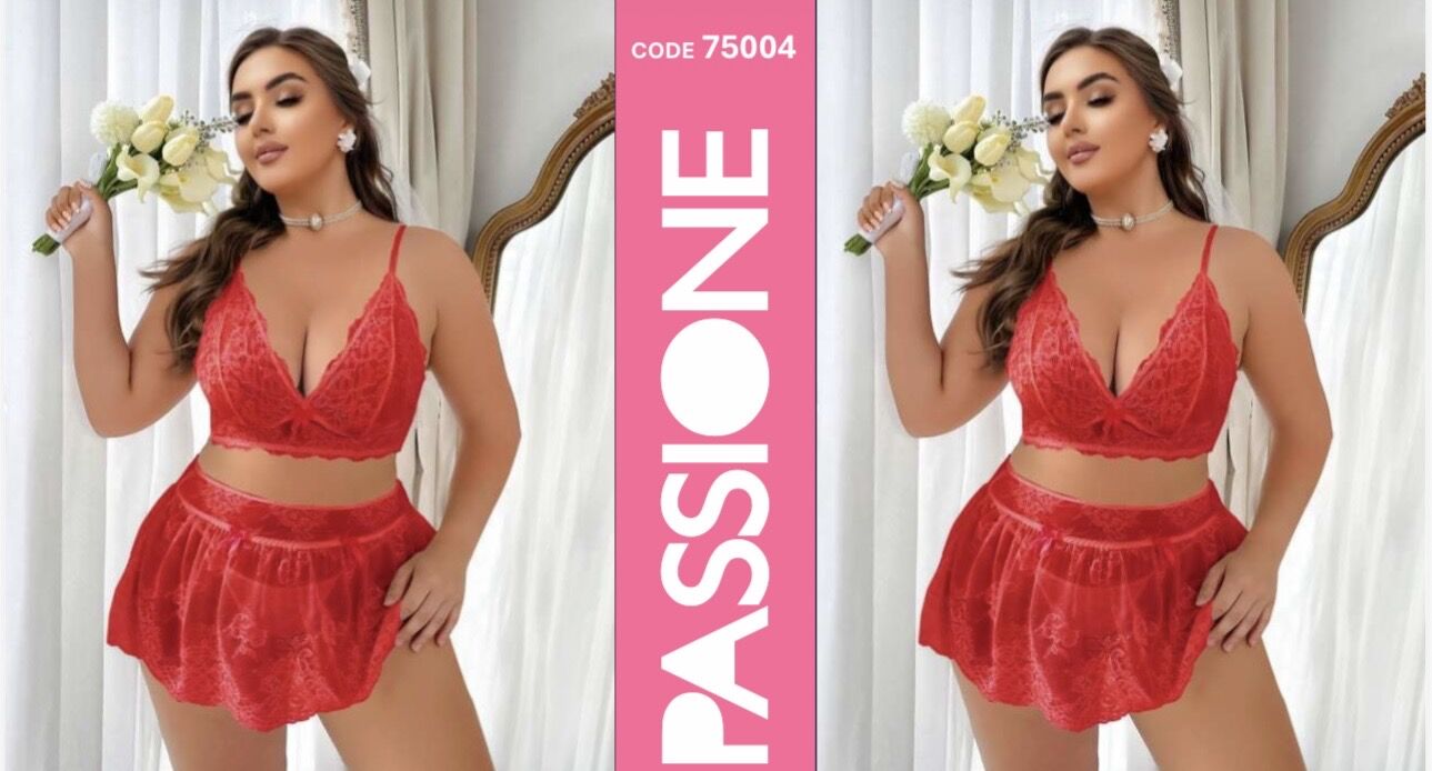 REAL PASSIONE 75004 BIG SIZE ETEKLİ SÜTYEN TAKIM