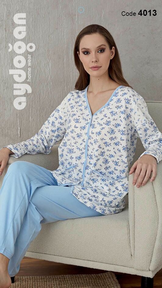 AYDOĞAN 4013 BAYAN EMPİRME BOY DÜĞ.PİJAMA TAKIM
