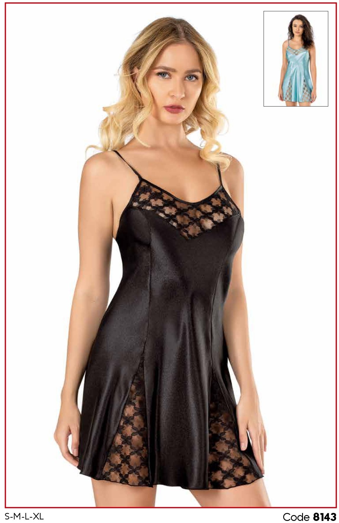 PRİMODA 8143 SATEN KISA GECELİK