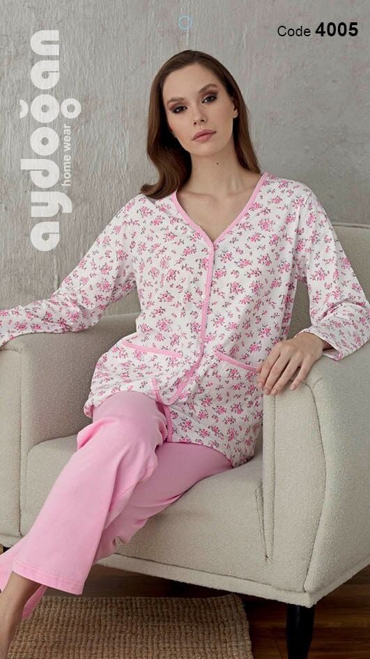 AYDOĞAN 4005 BAYAN EMPİRME BOY DÜĞ.PİJAMA TAKIM