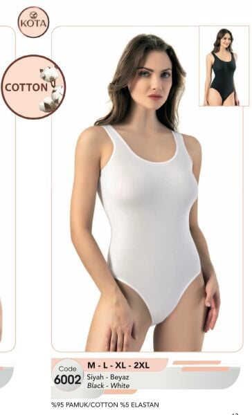KOTA 6002 BAYAN ÇITÇITLI KALIN ASKI BODY 2XL